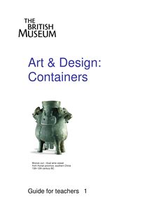 "Art and design: containers" (guide for teachers)