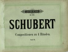 Partition complète, Fugue en E minor, D.952, Schubert, Franz