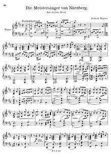 Partition complète, Die Meistersinger von Nürnberg, Wagner, Richard par Richard Wagner