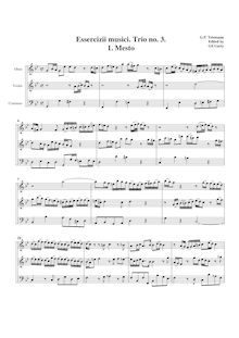 Score, Trio Sonata, TWV 42:g5, G minor, Telemann, Georg Philipp