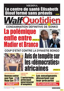 Walf Quotidien n°9426 - du 31/08/2023
