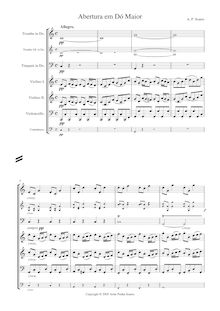 Partition complète, Overture en C major, C major, Soares, Artur Penha