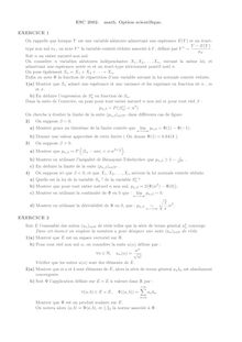 Mathématiques 2002 Classe Prepa HEC (S) Concours ESC
