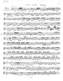 Partition violon 2, corde Trio No.1, Op.8, G minor, Lipiński, Karol Józef