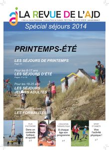 AJD - Catalogue des séjours 2014