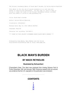 Black Man s Burden