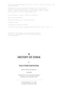 A history of China., [3d ed. rev. and enl.]