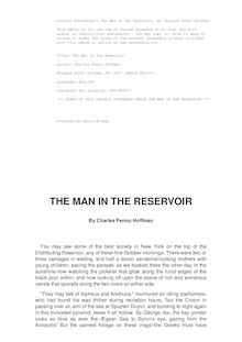 The Man In The Reservoir