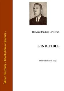Lovecraft indicible