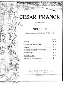 Partition complète, Souvenance, F♯ minor / G minor, Franck, César par César Franck