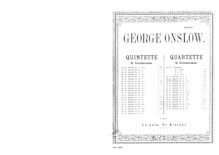 Partition parties complètes, corde quatuor No.23, Op.48, Onslow, Georges par Georges Onslow