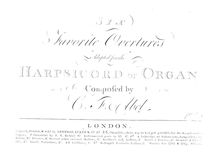 Partition complète, 6 Symphonies, Op.1, 6 Overtures, Abel, Carl Friedrich par Carl Friedrich Abel
