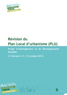La synthèse du plan présentée au conseil municipal de Niort