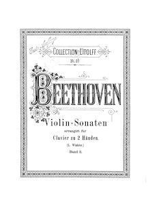 Partition complète, violon Sonata No.9, Op.47, Kreutzer Sonata, A Major par Ludwig van Beethoven