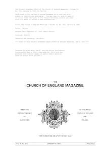 The Church of England Magazine - Volume 10, No. 263, January 9, 1841