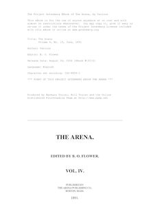 The Arena - Volume 4, No. 19, June, 1891