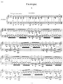 Partition Act III, No.18b: [Men s danse], arr. piano 4-mains, Prisoner of pour Caucasus