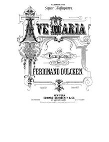 Partition complète, Ave maria, B♭ major, Dulcken, Ferdinand Quentin