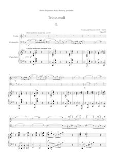 Partition de piano, Piano Trio No.5, 5. Klaviertrio e-moll