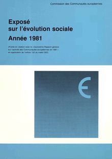 Exposé sur l évolution sociale Année 1981