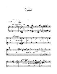 Partition hautbois 1 / 2, Froissart, Op.19, Elgar, Edward
