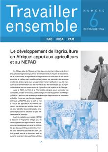 Le développement de l agriculture en Afrique : appui aux ...