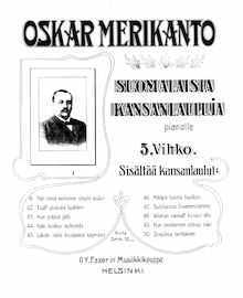 Partition complète, Suomalaisia kansanlauluja 5, Merikanto, Oskar