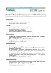 Contrat rar 2007- 2011AF Sarcelles juin  07