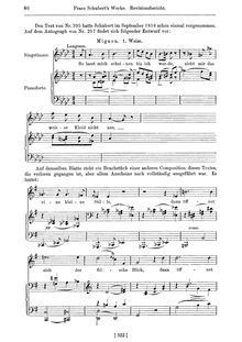 Partition voix + partition de piano, Mignon (2 fragments), D.469