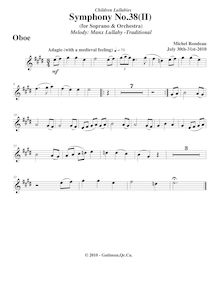 Partition hautbois, Symphony No.38  Children s Lullabies , E major