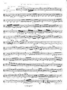 Partition viole de gambe 2 (same as violoncelle 1), corde quintette No.12, Op.34