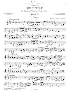 Partition violon 3, corde quintette, G major, Horn, Kamillo