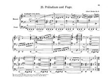 Partition complète, Präludium und Fuge, Op.9, Becker, Albert