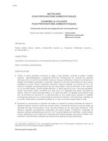 Chamomilla vulgaris PPH / Matricaire PPH
