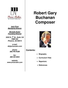 Robert Gary Buchanan Composer