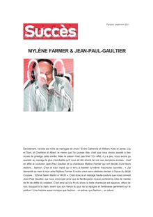 MYLÈNE FARMER &amp; JEAN-PAUL-GAULTIER