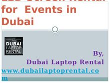 LED Screen Rental for Events in Dubai