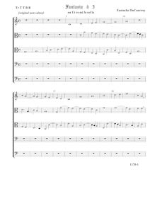 Partition Original - partition complète (Tr T T B B), Fantasia on Ut re mi fa sol la