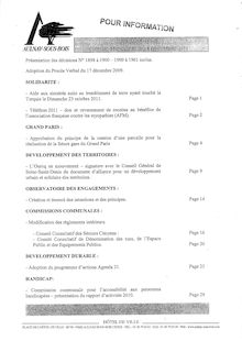 Conseil Municipal du 08 Décembre 2011 > Projets de délibérations