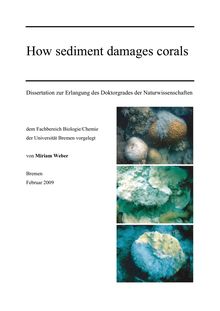 How sediment damages corals [Elektronische Ressource] / vorgelegt von Miriam Weber