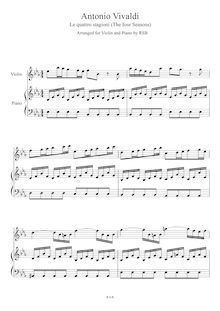 Partition de piano et partition de violon, violon Concerto en F minor