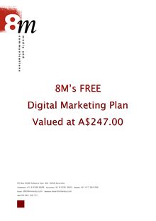 8M s FREE Digital Marketing Plan Valued at A$247.00