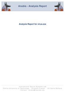 Anubis Virus Report