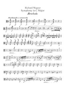 Partition altos, Symphony en C, WWV 29, C Major, Wagner, Richard
