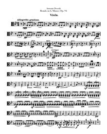 Partition altos, Rondo, G minor, Dvořák, Antonín