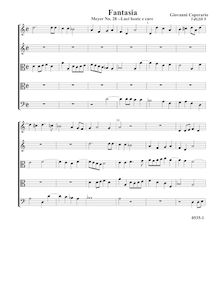 Partition complète (Tr Tr A T B), Fantasia pour 5 violes de gambe, RC 32