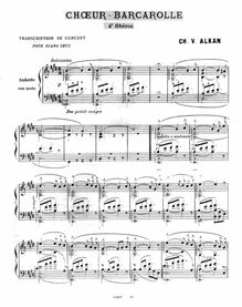 Partition , Weber: chœur - Les filles de la mer from Oberon, Souvenirs des concerts du Conservatoire (Vol. 2)