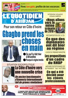 Le Quotidien d’Abidjan n°2894 - du mercredi 29 juillet 2020
