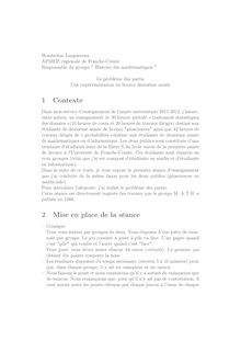 Hombeline Languereau APMEP régionale de Franche Comté Responsable du groupe Histoire des mathématiques