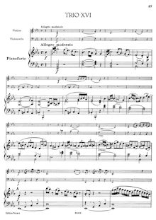 Partition Piano , partie, 3 Piano Trios, Hob.XV:11-13, E♭ Major, E Minor, C Minor